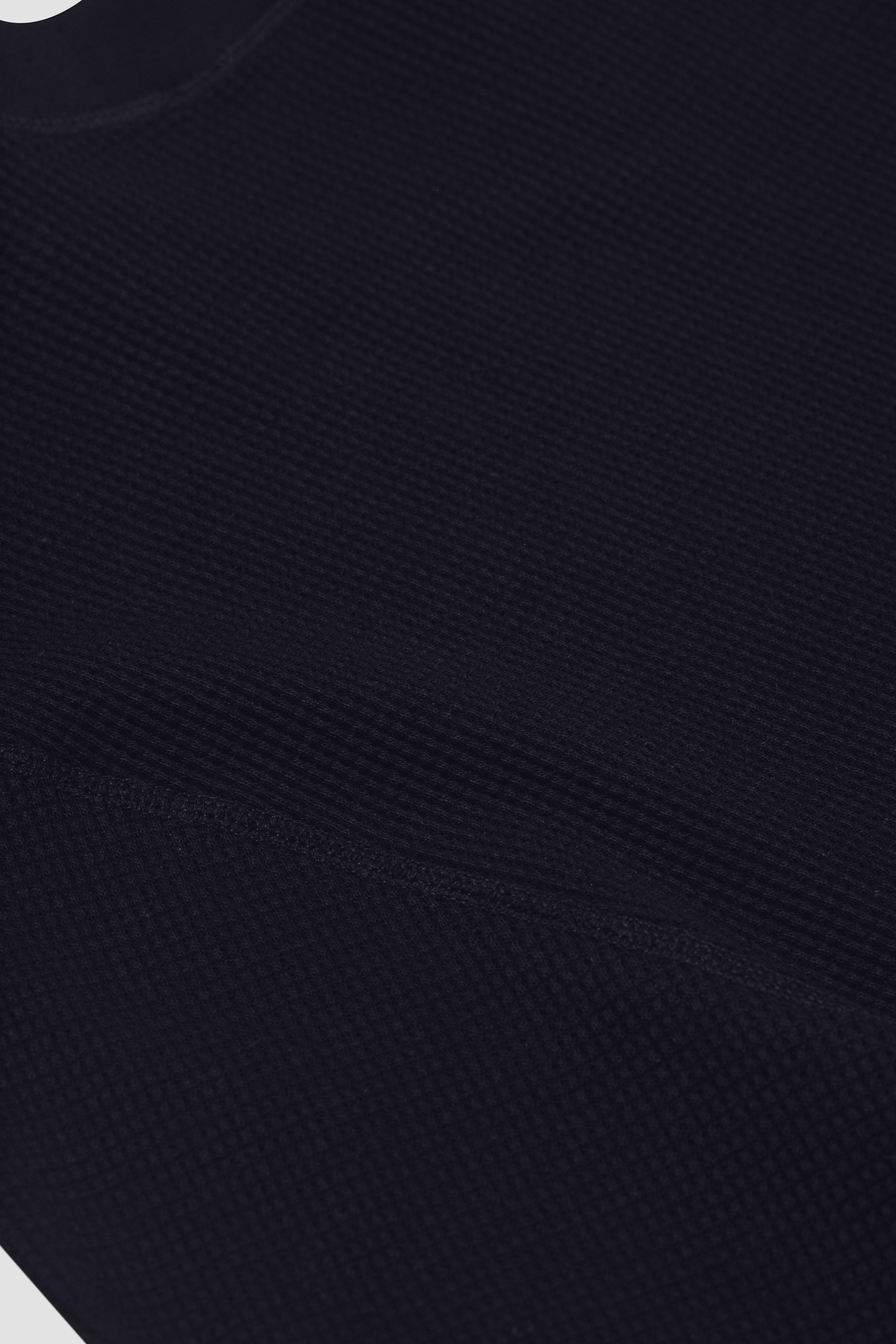 BE CONTRA WAFFLE Long Sleeve – Black