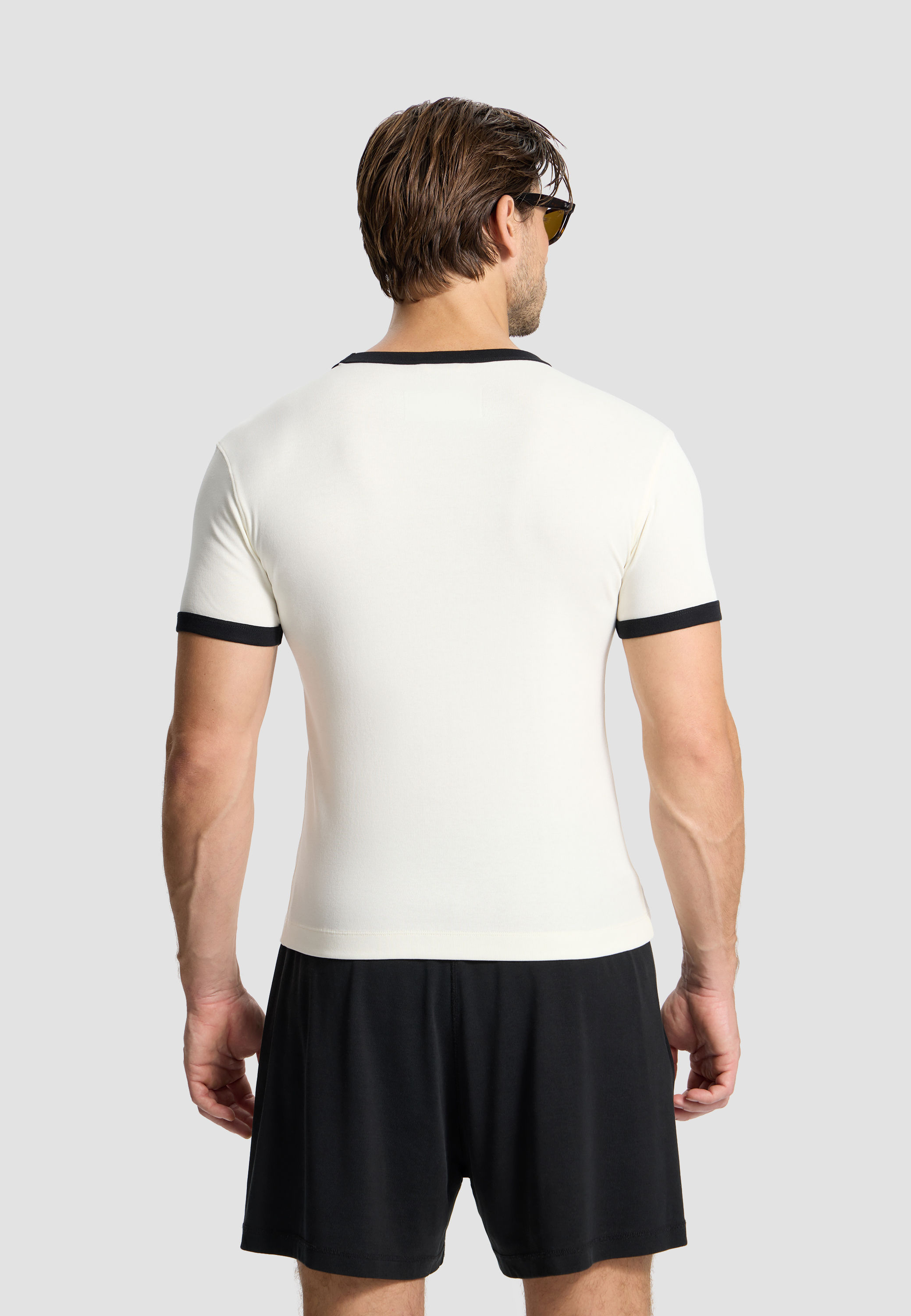 BE CONTRA T-SHIRT SLIM OFFMILK