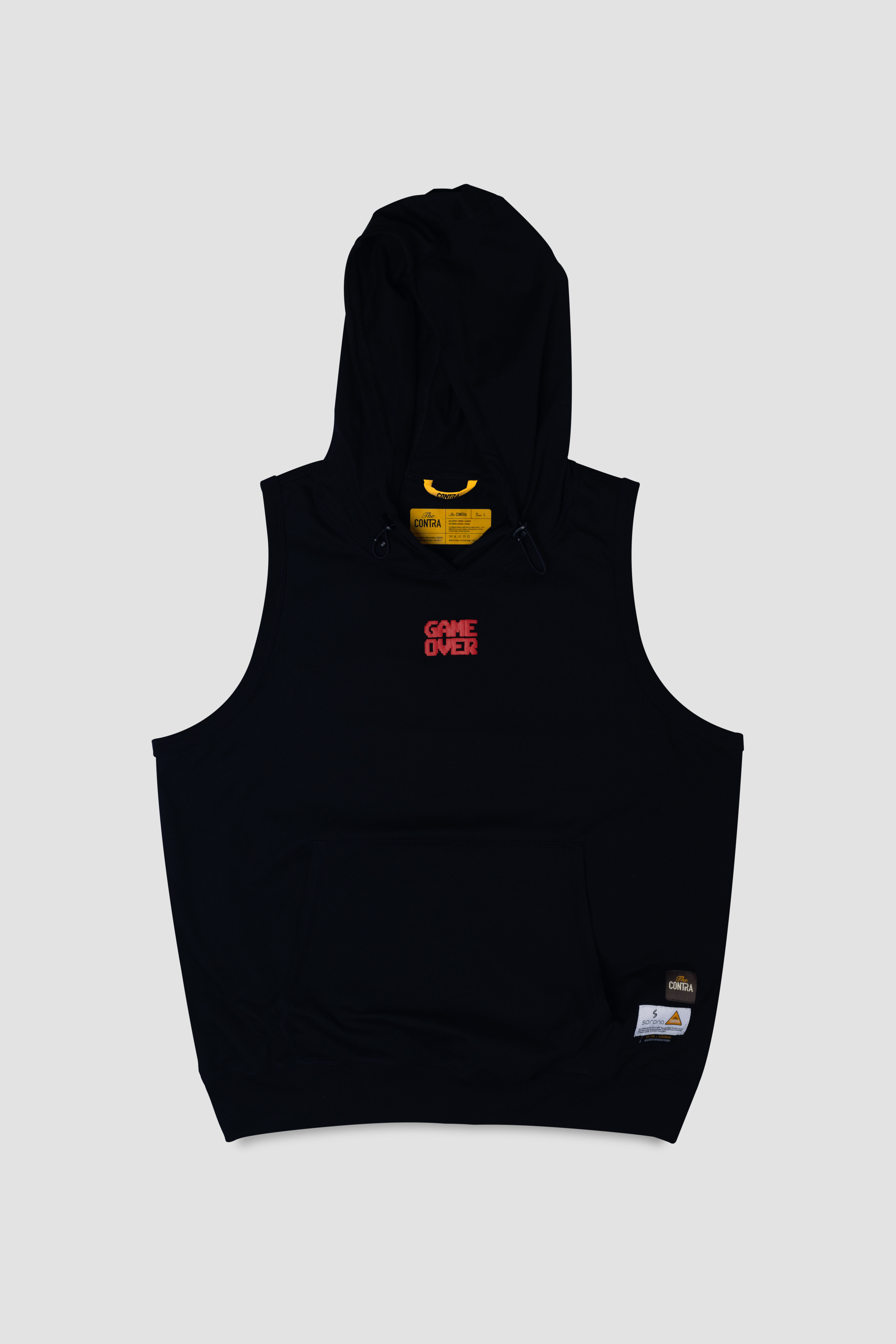 BE CONTRA Hooded T-Shirt – Black