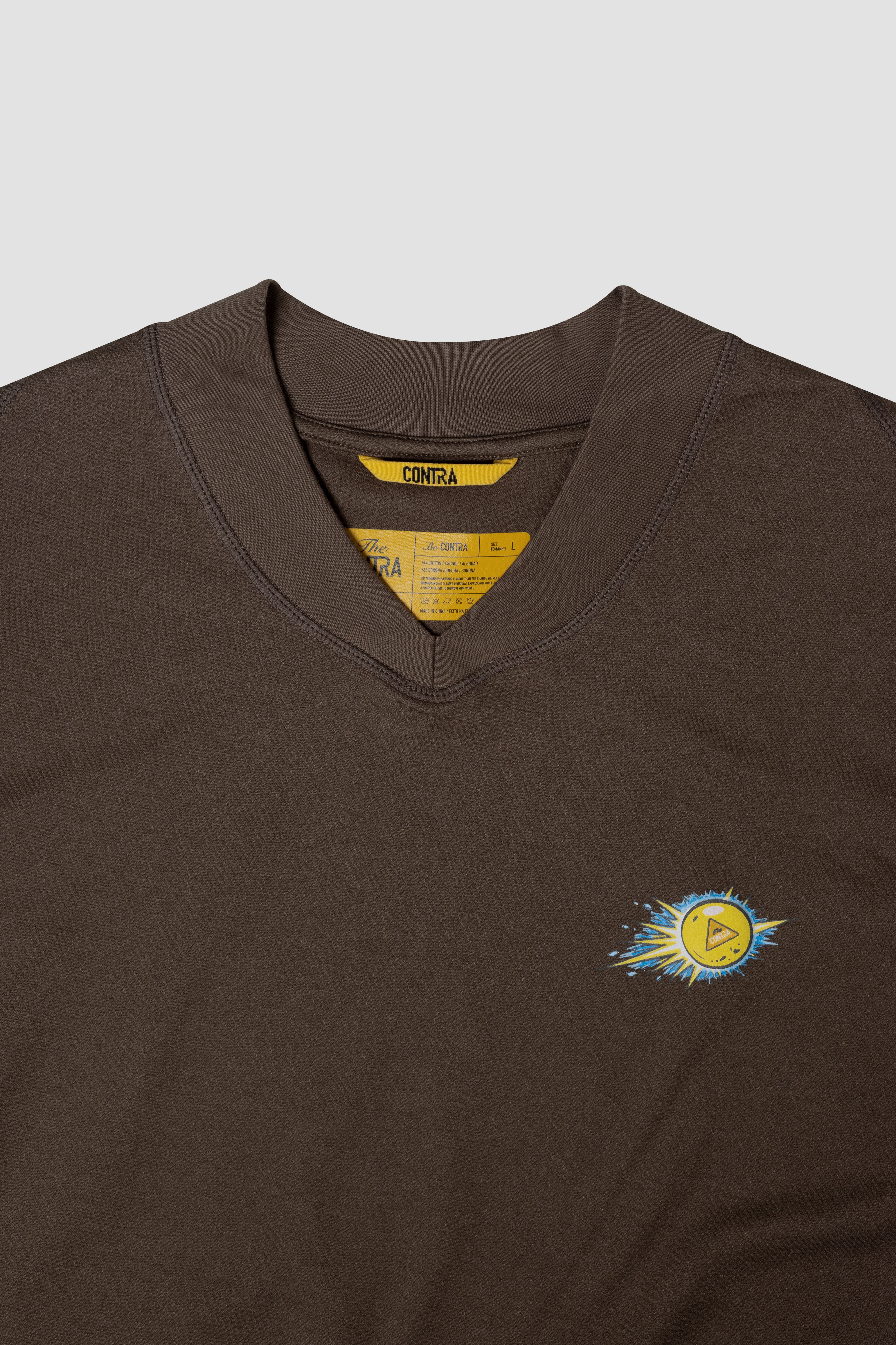 BE CONTRA Polo Shirt – Brown
