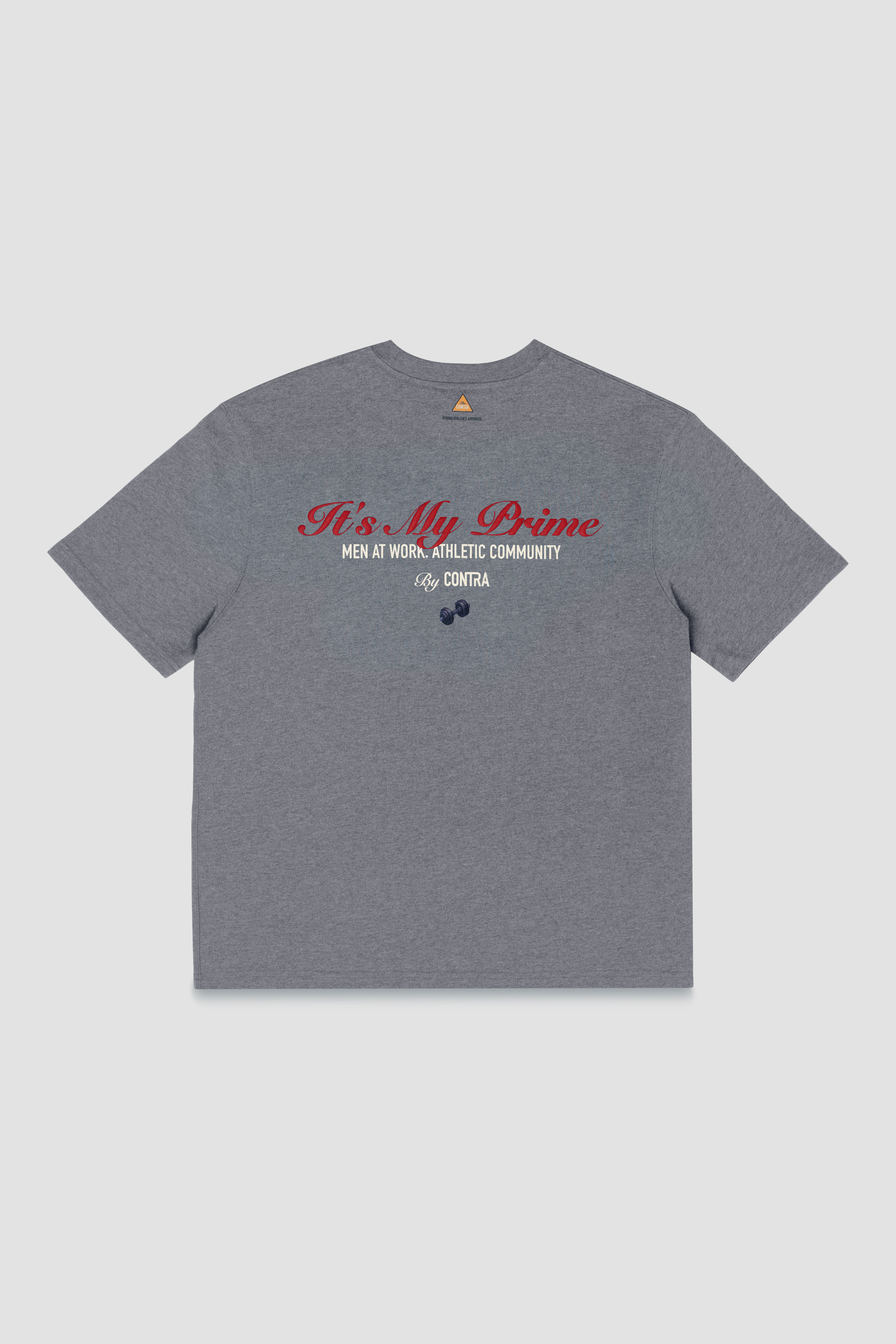 BE CONTRA STRAIGHT T-Shirt – Dark Grey Melange