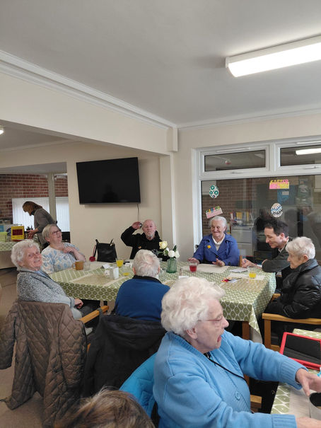 Singing Our Hearts Out at our Lunch Club