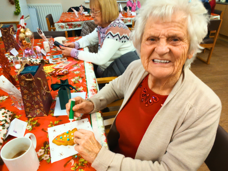 Festive Gingerbread Decorating at our Lunch Clubs