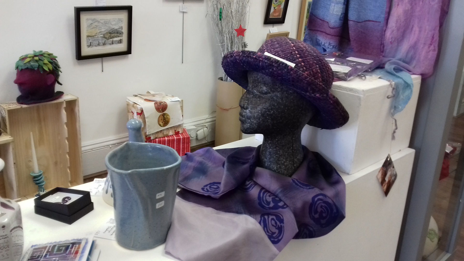 Hat and ceramics