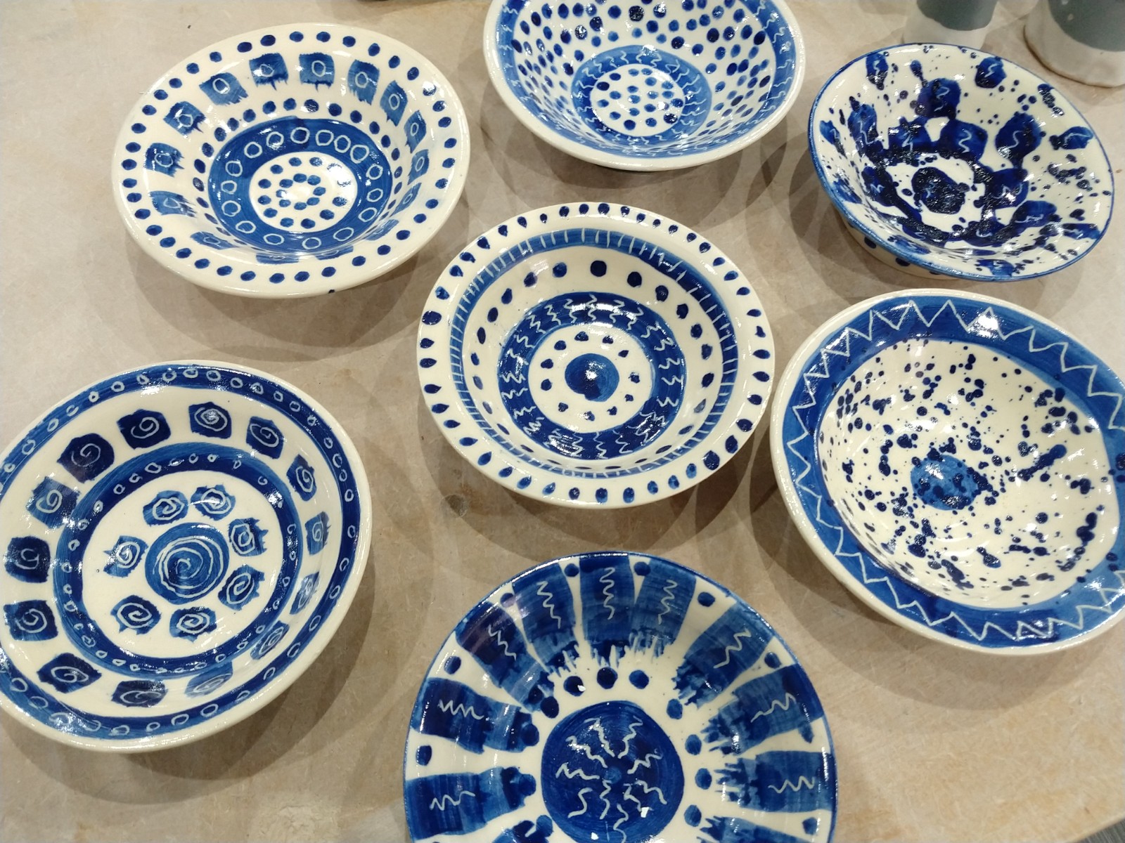Blue and white working well