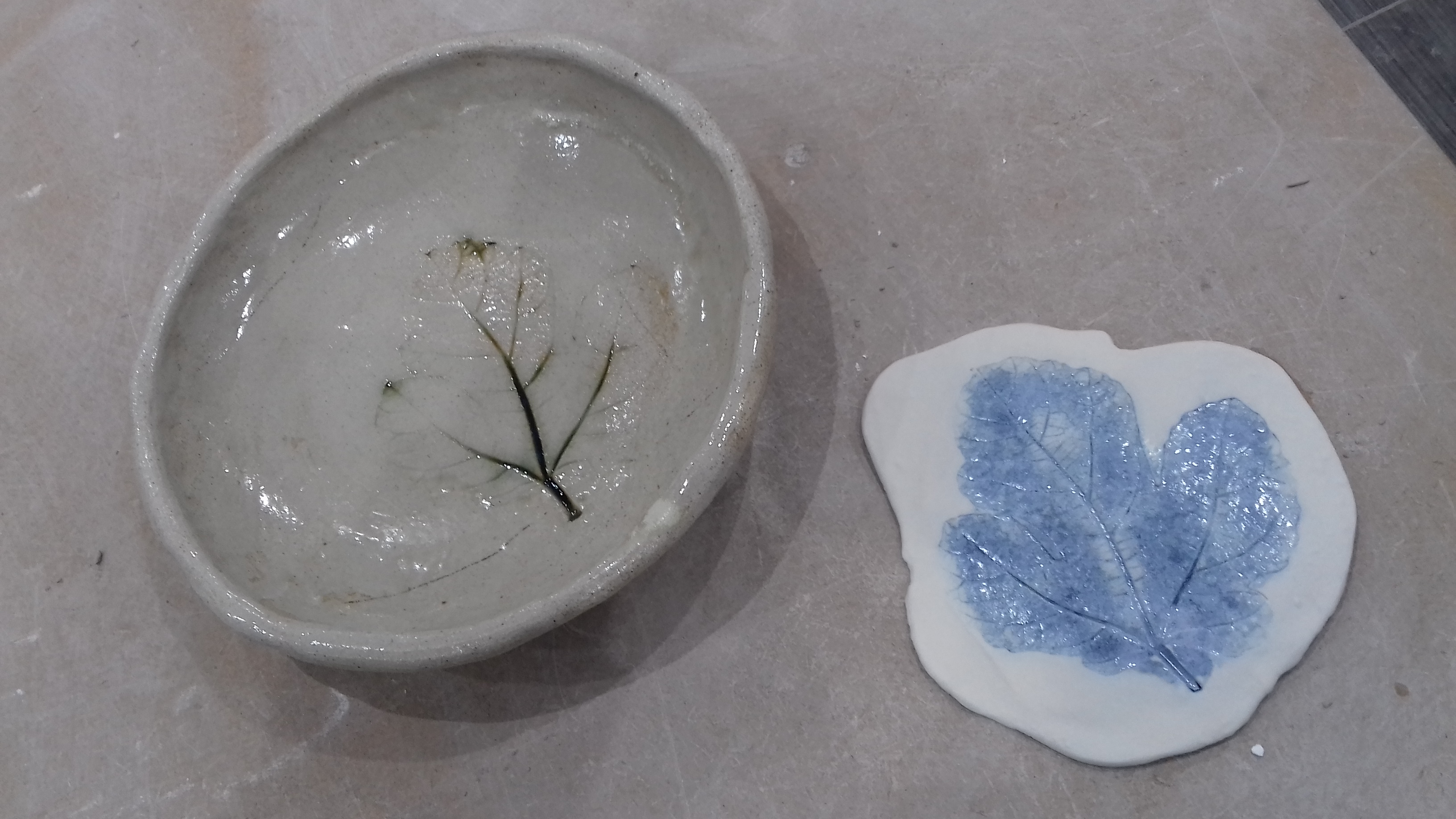 Leaf imprints are not easy - some results