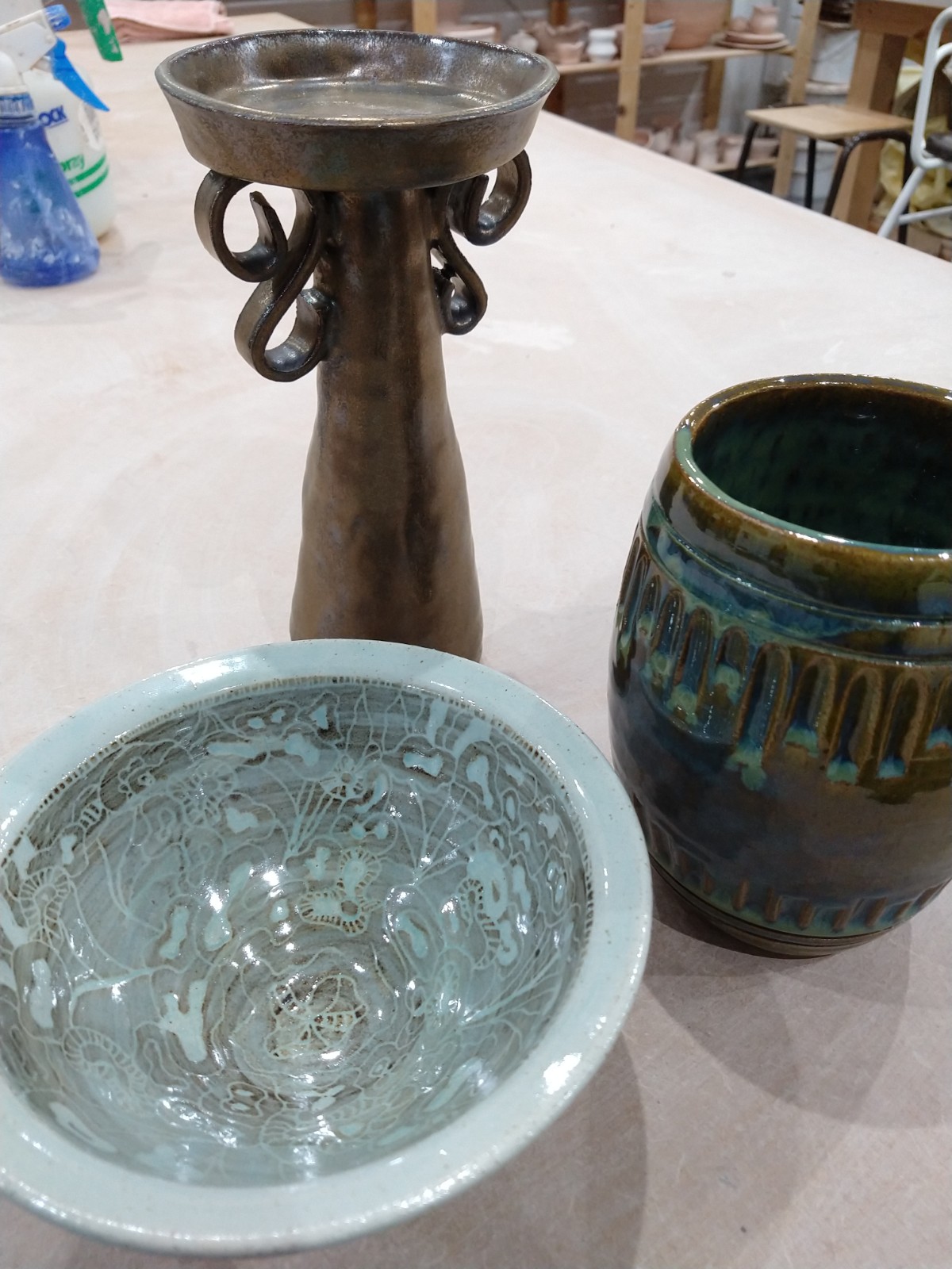 Nice variety from the same firing