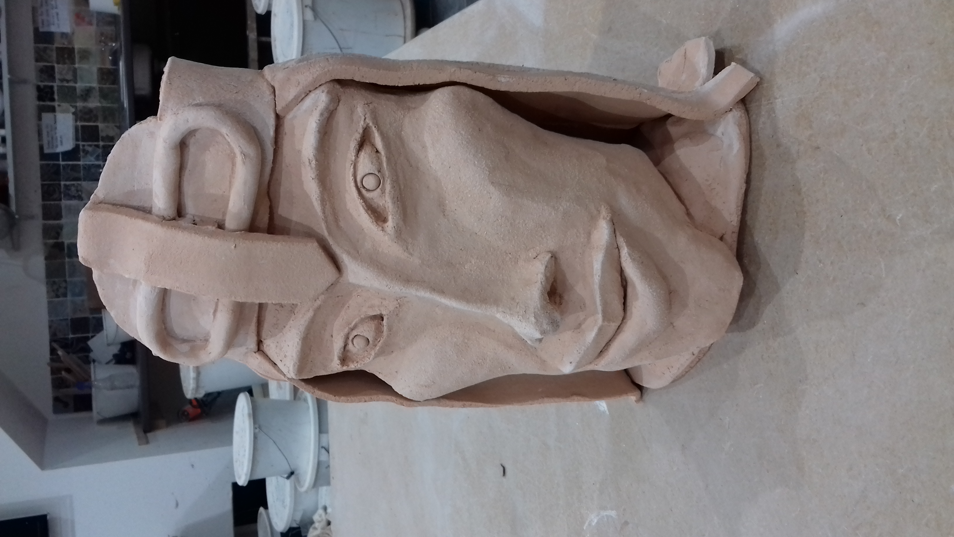 Bisque fired.. a model for photo shoot