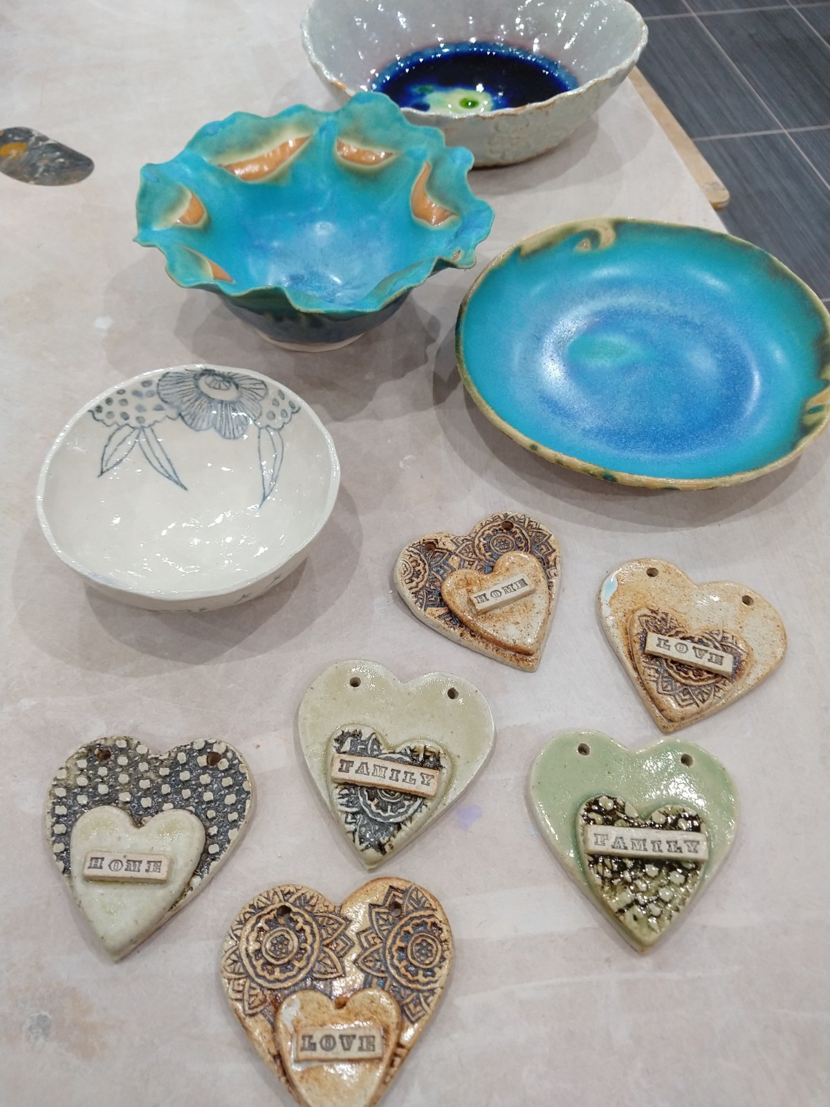 Out of the kiln today...