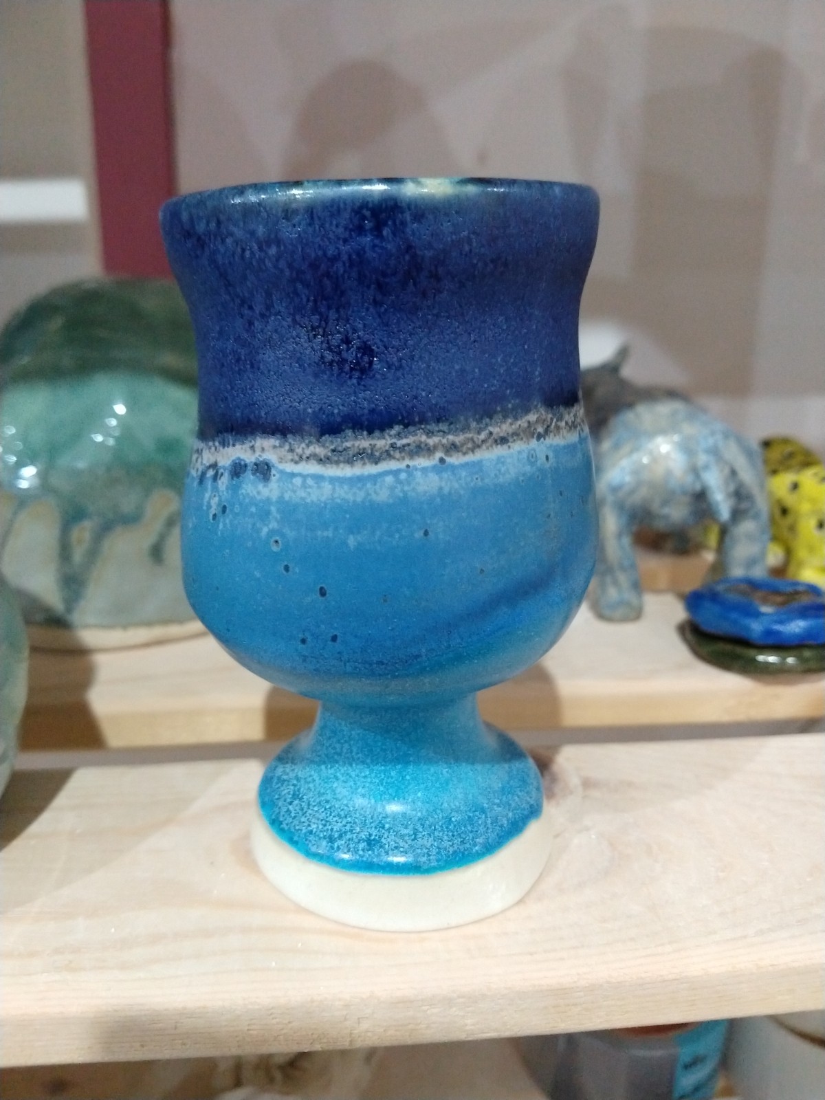 Blue goblet