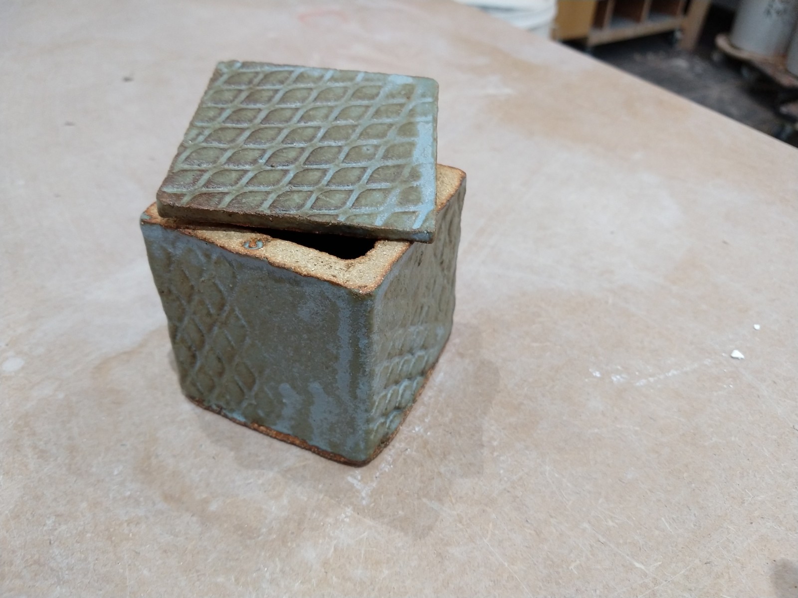 Blue grey box