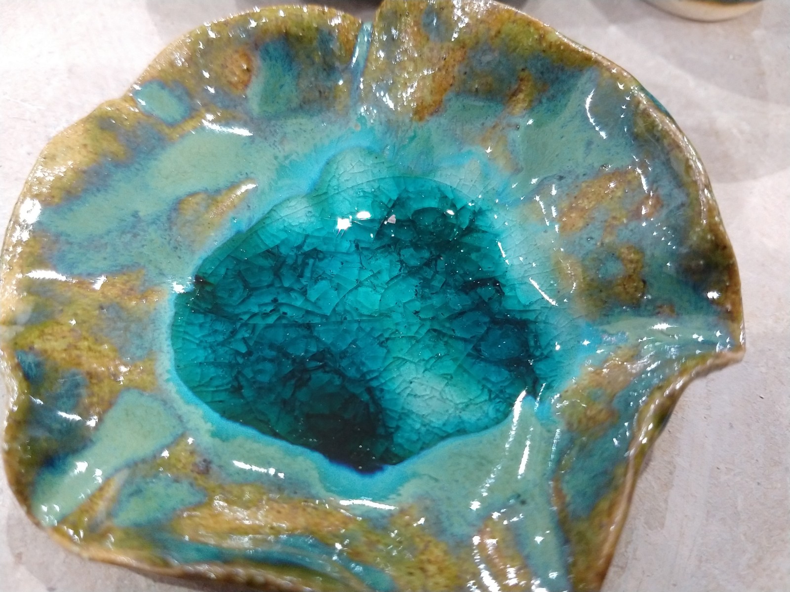 Close up of a bowl with glass