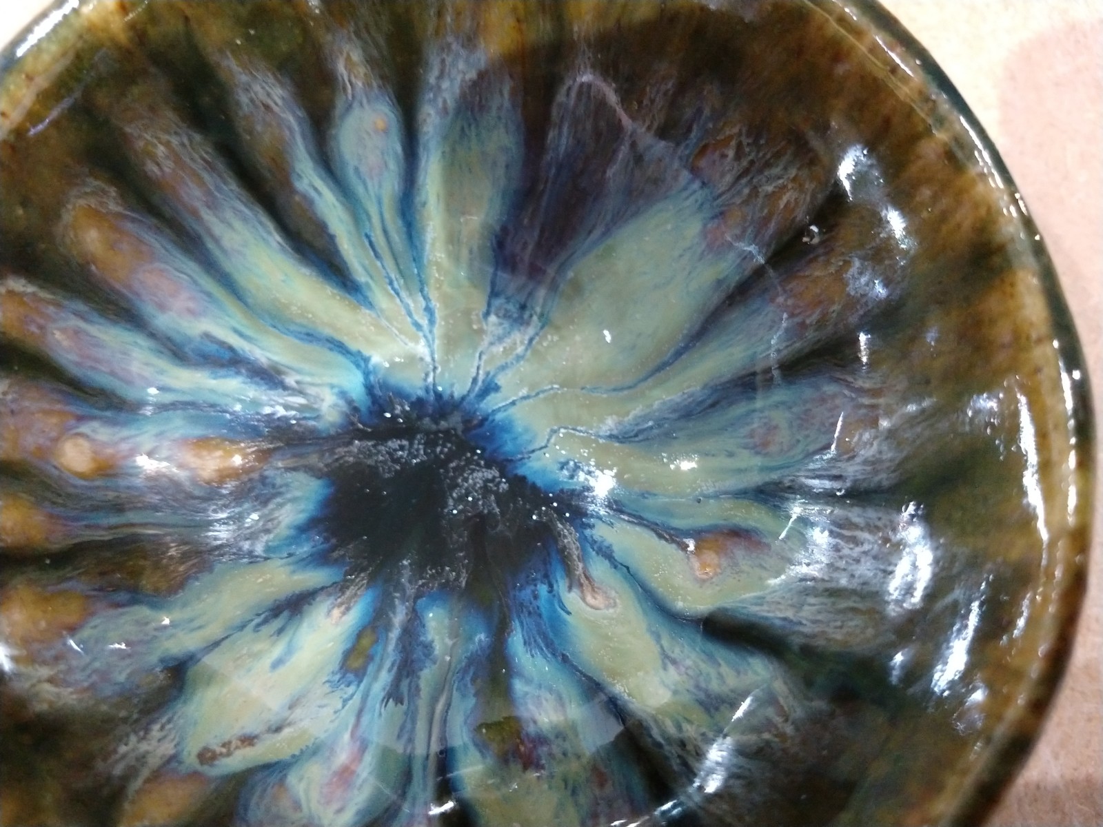 Close up of interesting glaze effect..
