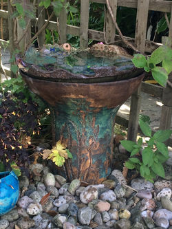 Bird bath by Mary Morgan