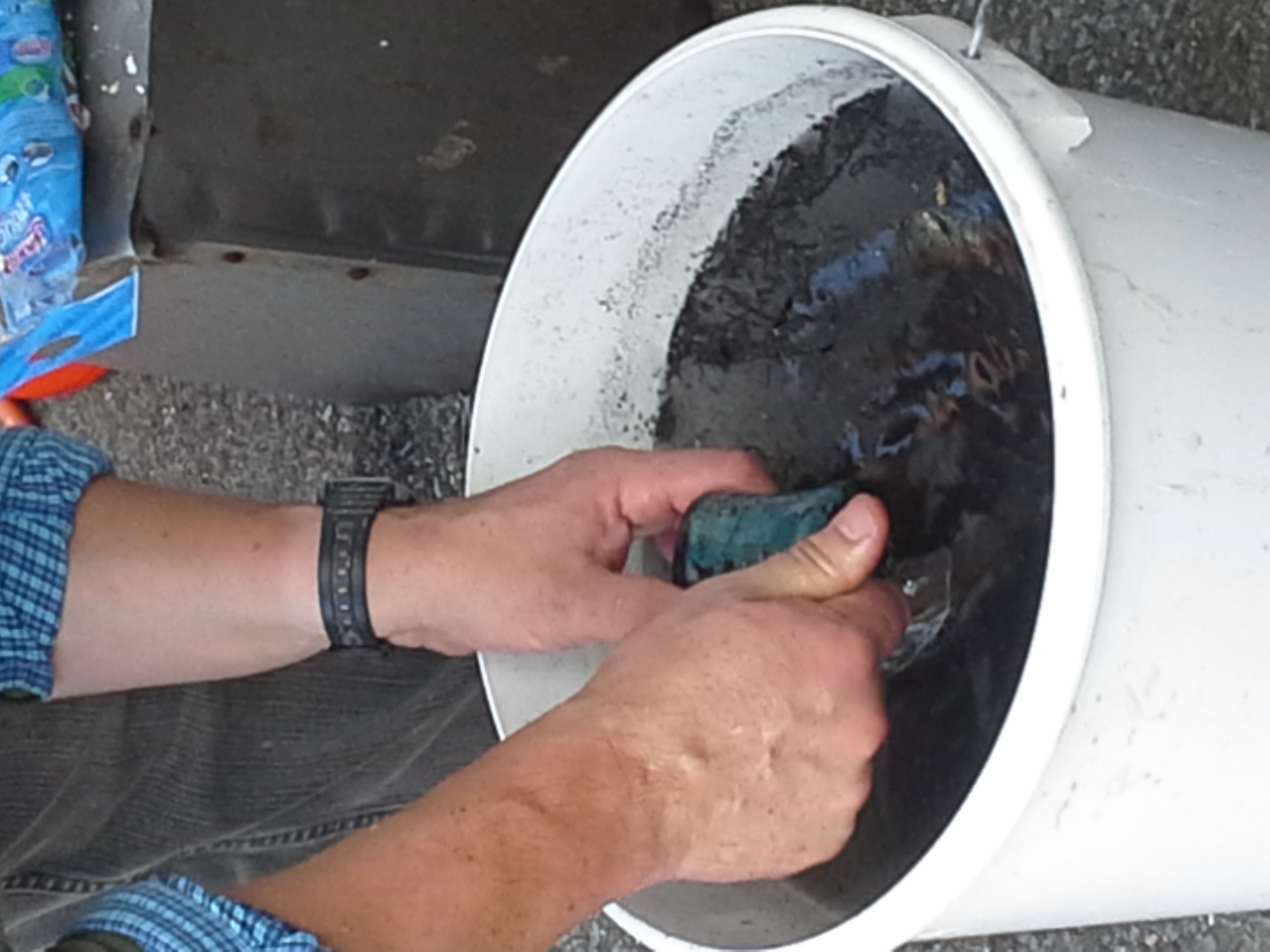 Cleaning off the carbon