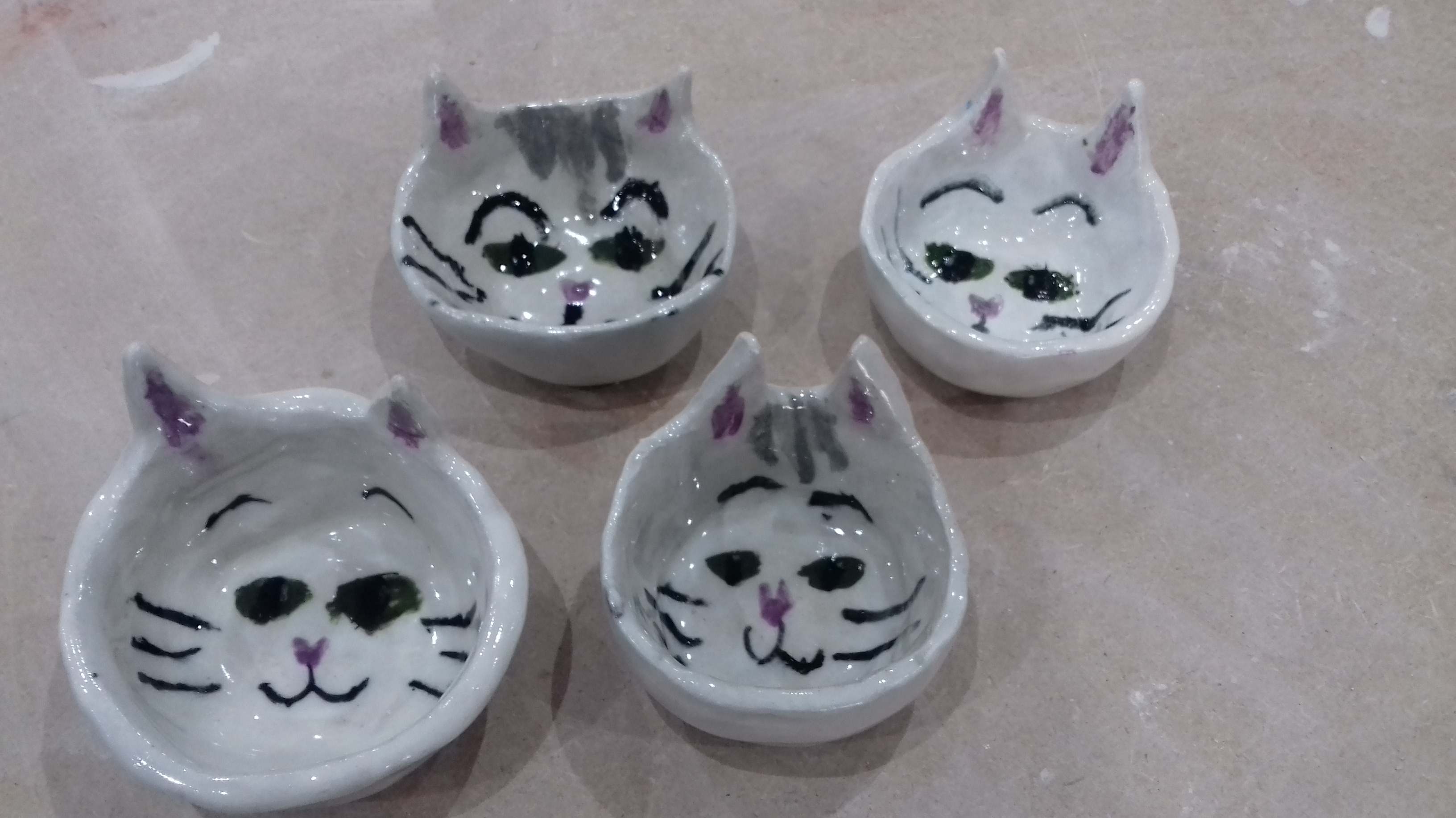 Cat bowls by Esme