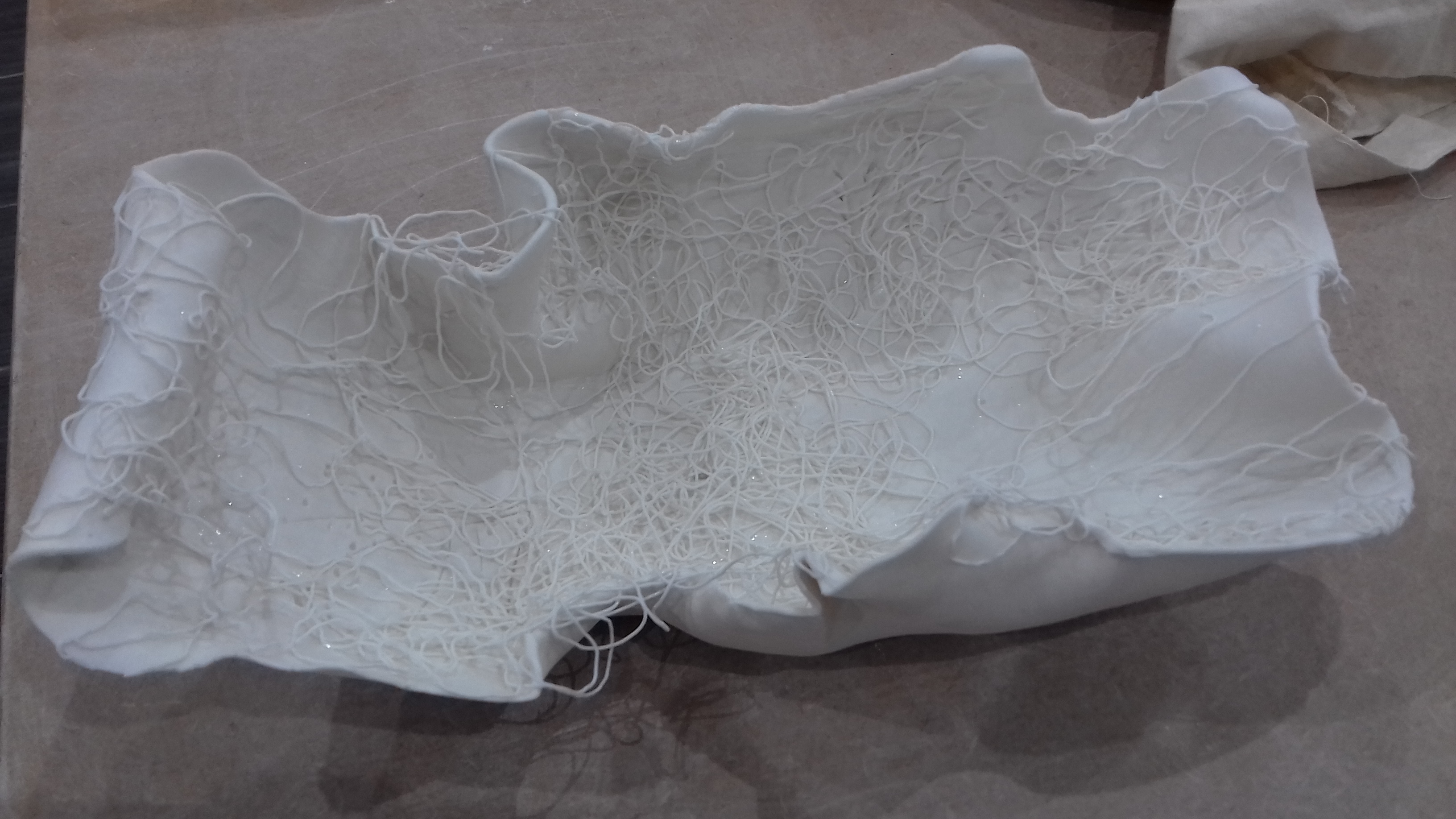 Paper clay spaghetti