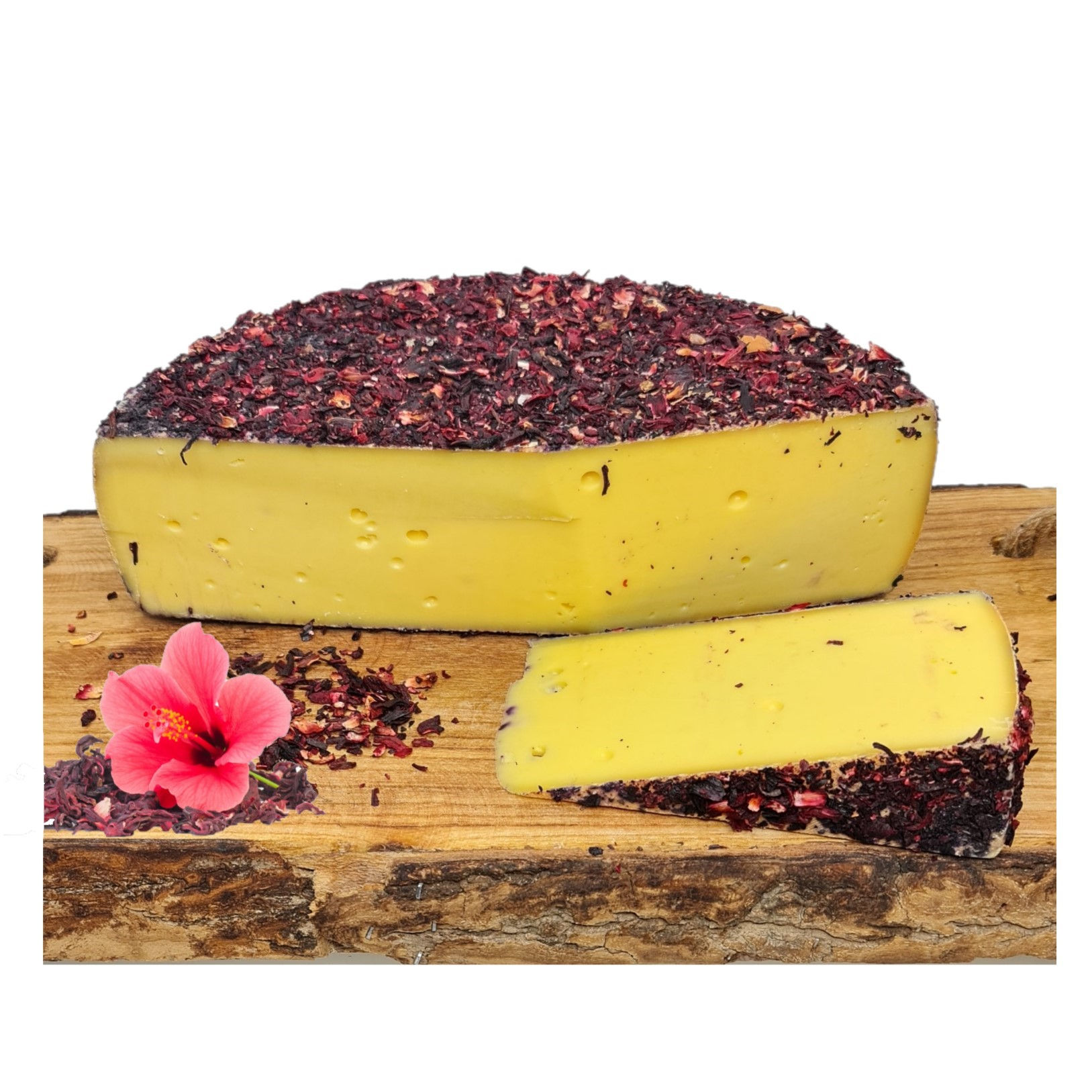 Käse mit Hibsikusblüten