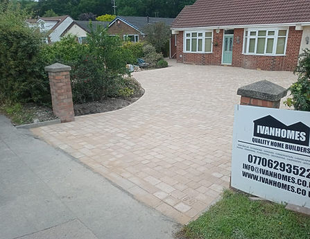 Ivanhomes Driveway shows company signboard