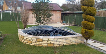 Quality Brickwork Pond in downend