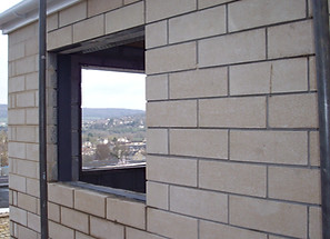 Exterior ashlar Bricklaying a house Extension Project in South Gloucestershire