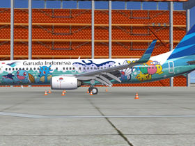 PK-GMU / Boeing 737-8U3/WL / Garuda Indonesia / Pokemon - Pikachu Jet GA 1 c/s