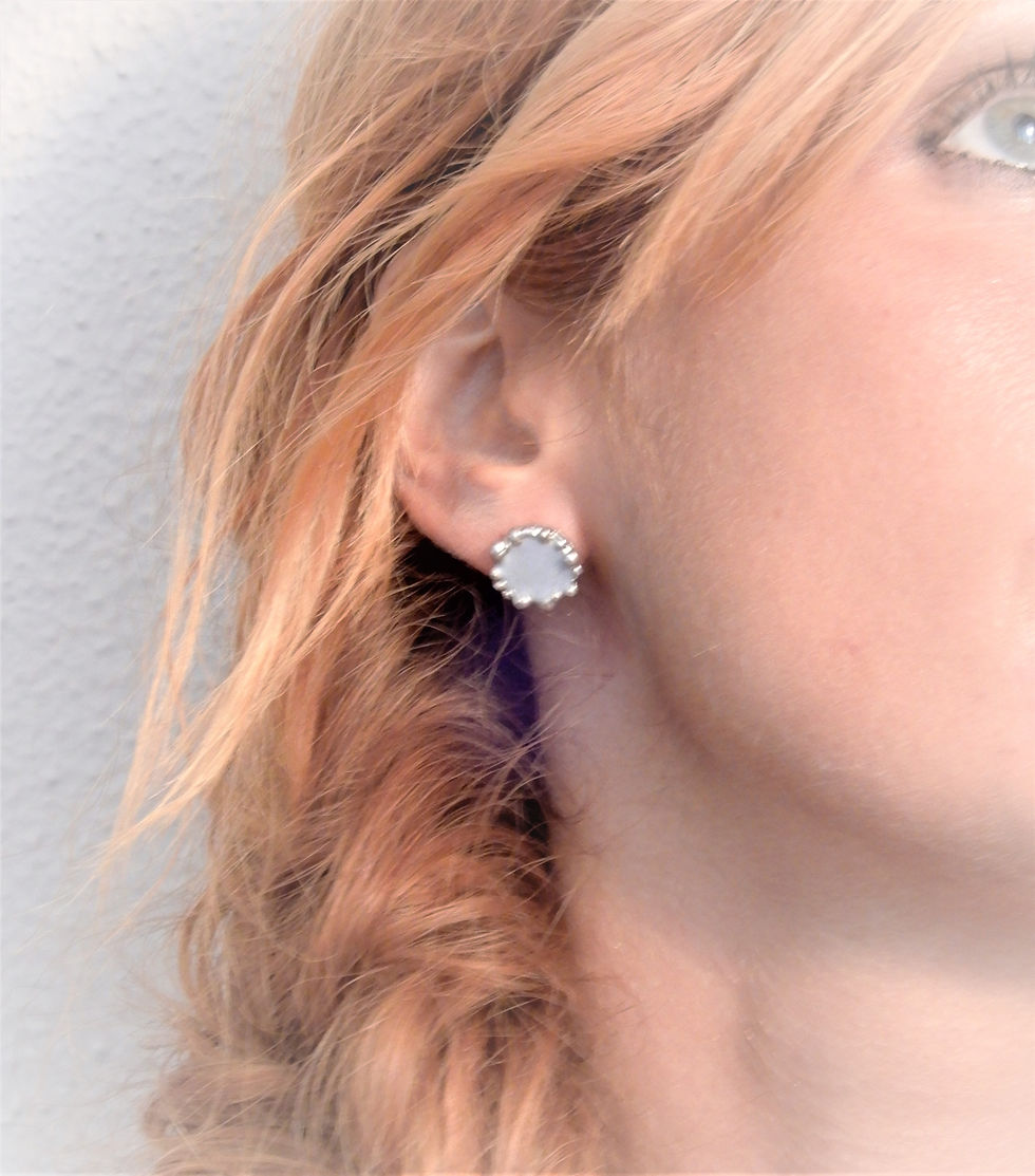 Thumbnail: GLI SPAIATI | EARRING cod.01 sp-earr-sm-lobo-gray