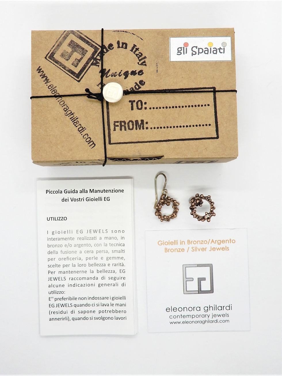 Miniatura: GLI SPAIATI | ORECCHINO cod.02 sp-earr-pv-lobo