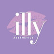 Illy Aesthetics logo: lips and text