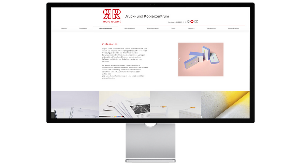Webdesign für Druckerei in München