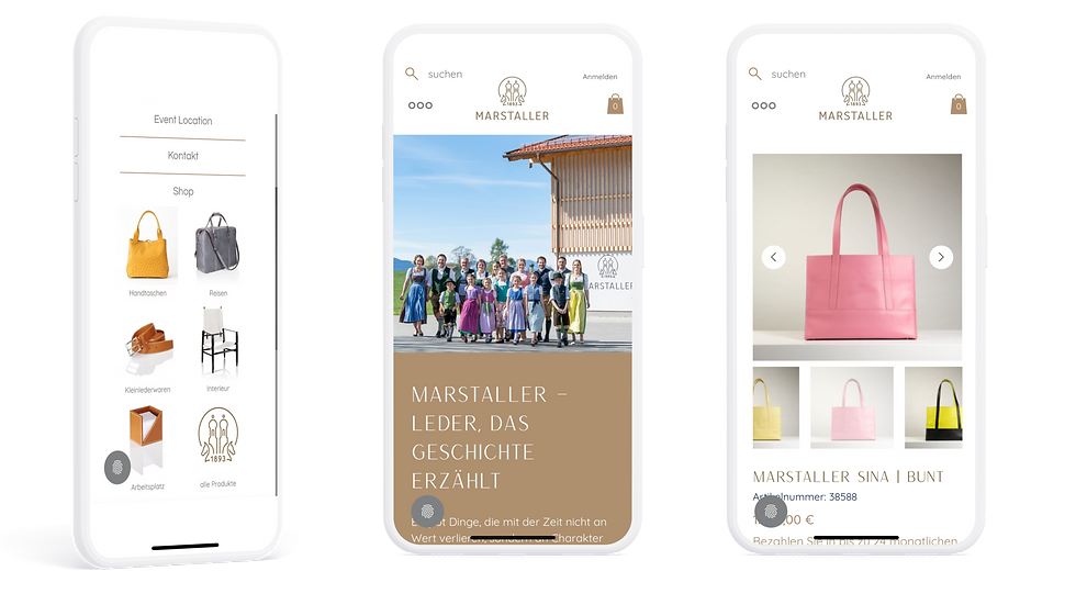 Marstaller Webdesign Online Shop