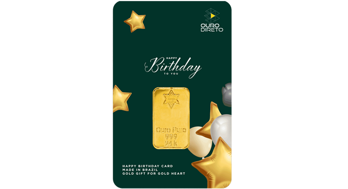 Miniatura: Barra de Ouro Puro - 25 gramas