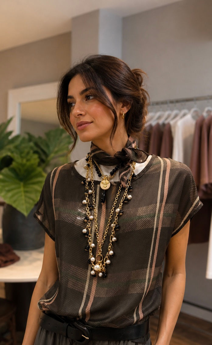 Blusa xadrez 