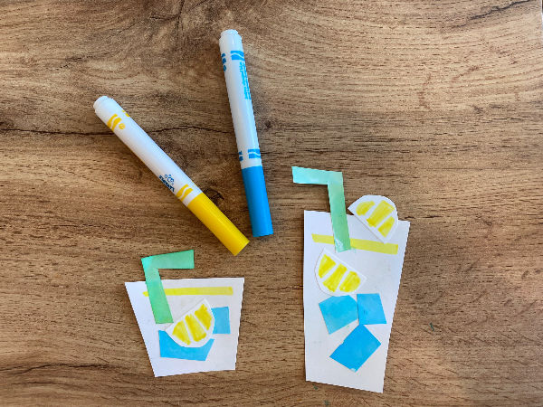Using basic shapes like trapezoids and semicircles, we can create all kinds of eye catching art projects.