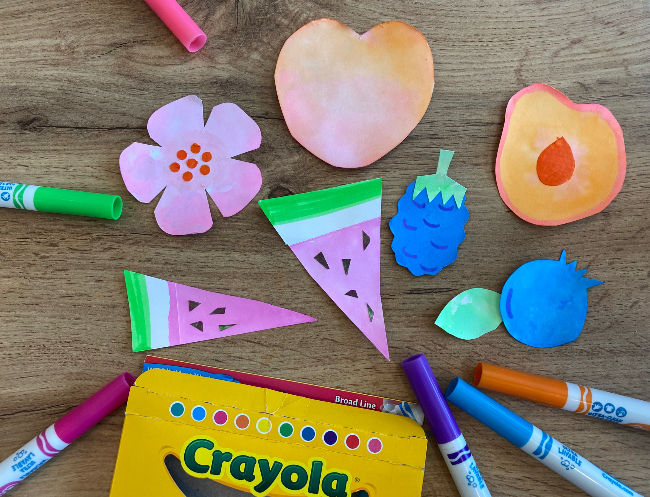 It's amazing how many summer projects we can make with just 1 box of 10 kids' markers!