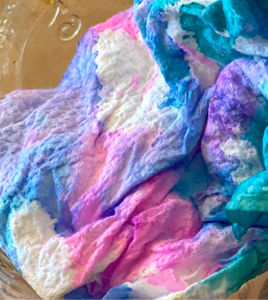 Paper towels get seriously YUM after a watercoloring session.