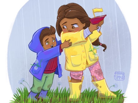 Grumpy Kids on a Rainy Day… New Art!