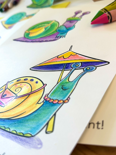 Kids can learn so many powerful art lessons with simple coloring pages.