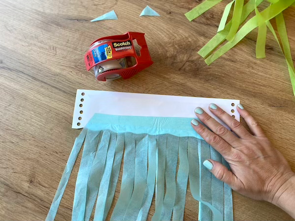 Tissue paper combines well with so many kids' art supplies. The learning is endless!
