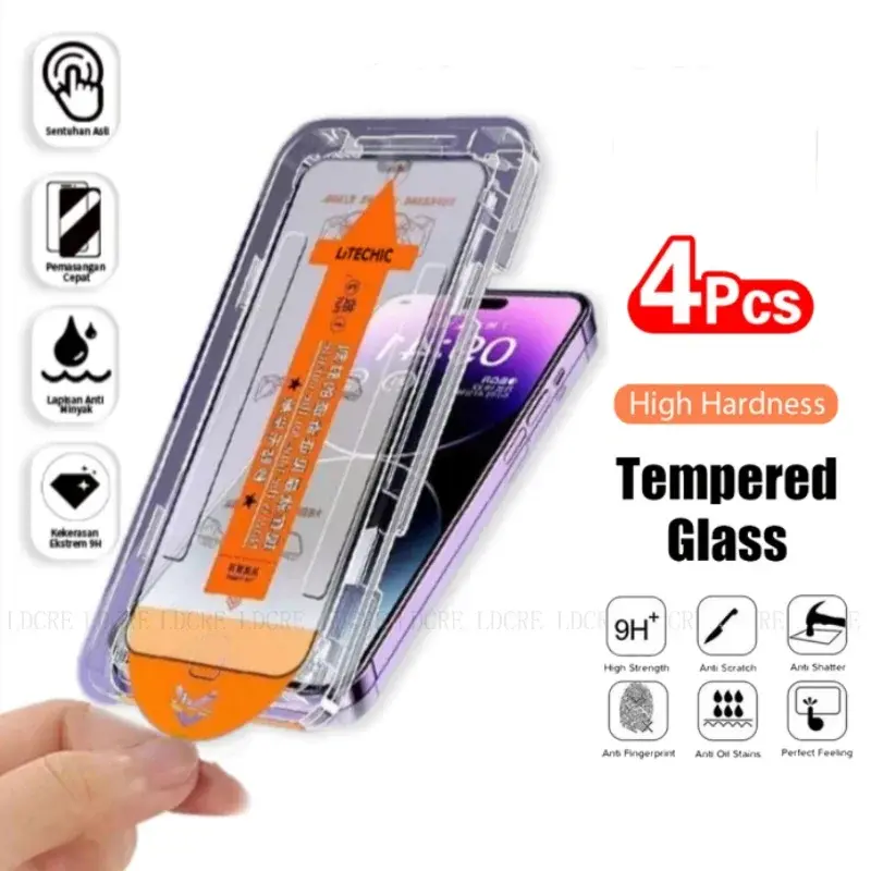 4/3/2/1Pcs tempered Glass iPhone 17 Series