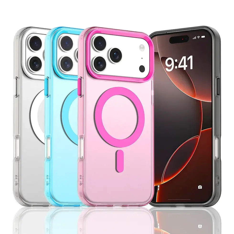 Candy Magnetic Wireless Charge Clear Case for iPhone 17 16 15 14 13 12 11