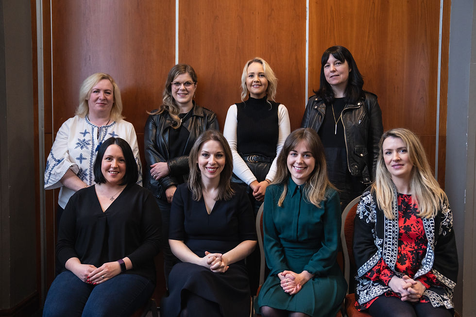 Photo of the 2022 WFTV Northern Ireland Mentees with Mentoring Producer Sarah McCaffrey.