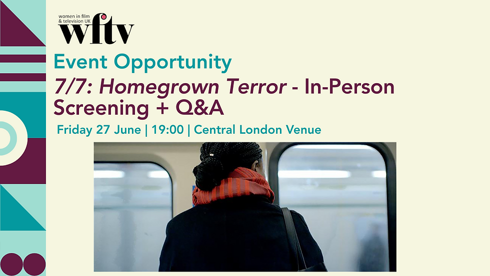 Event Opportunity: 7/7: Homegrown Terror: In Person Screening + Q&A