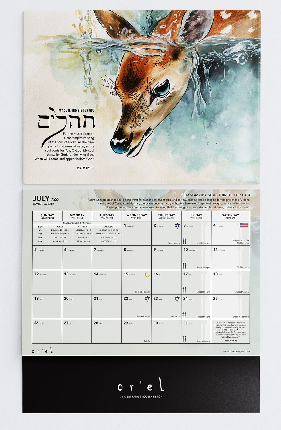 Thumbnail: Psalms Collection Calendar SEPT 2025 - DEC 2026
