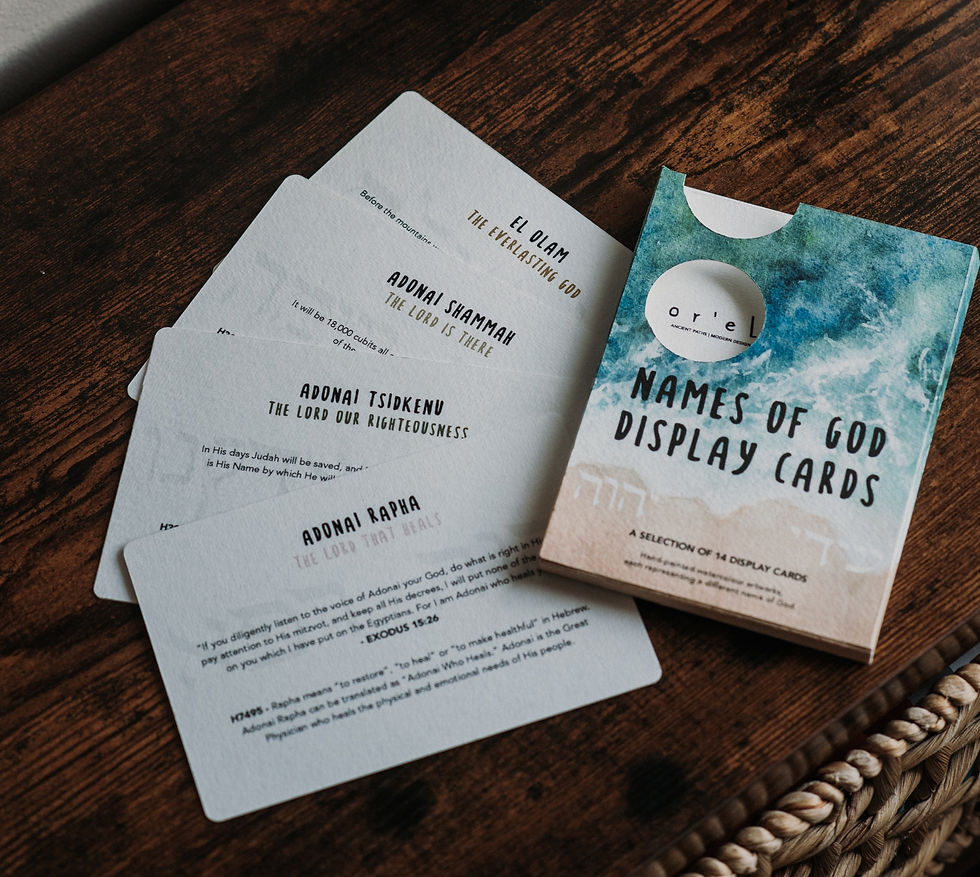 Names of God display cards