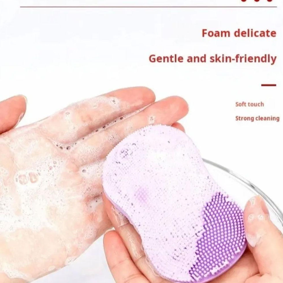 Thumbnail: Facial Silicone Facial Cleansing Brush Handheld  Facial Deep Cleansing  Exfoliat