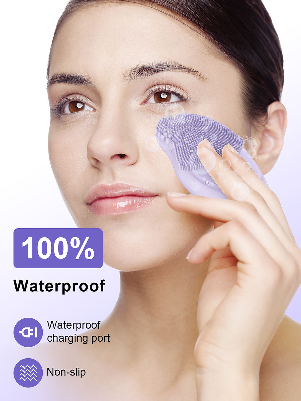 Thumbnail: Facial cleansing electric cleansing brush ultrasonic silicone facial cleanser de