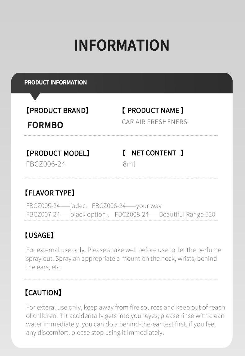 Thumbnail: Perfume bottle car perfume, long-term car air freshener, car perfume used for ca