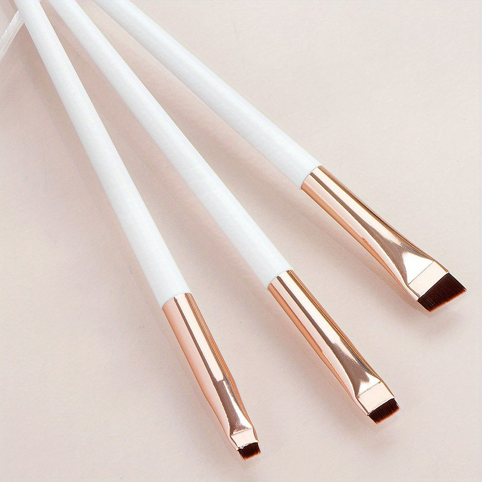 Thumbnail: 3pcs Makeup Brush Set,Blade eyeliner brush fine oblique head eyebrow brush outli