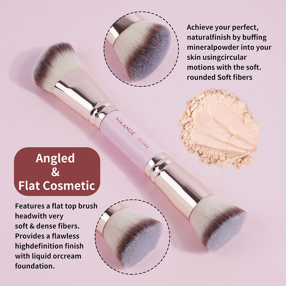 Thumbnail: MAANGE 4pcs Basic Makeup Brushes Set With Box Dual-ended Foundations Powder Blus